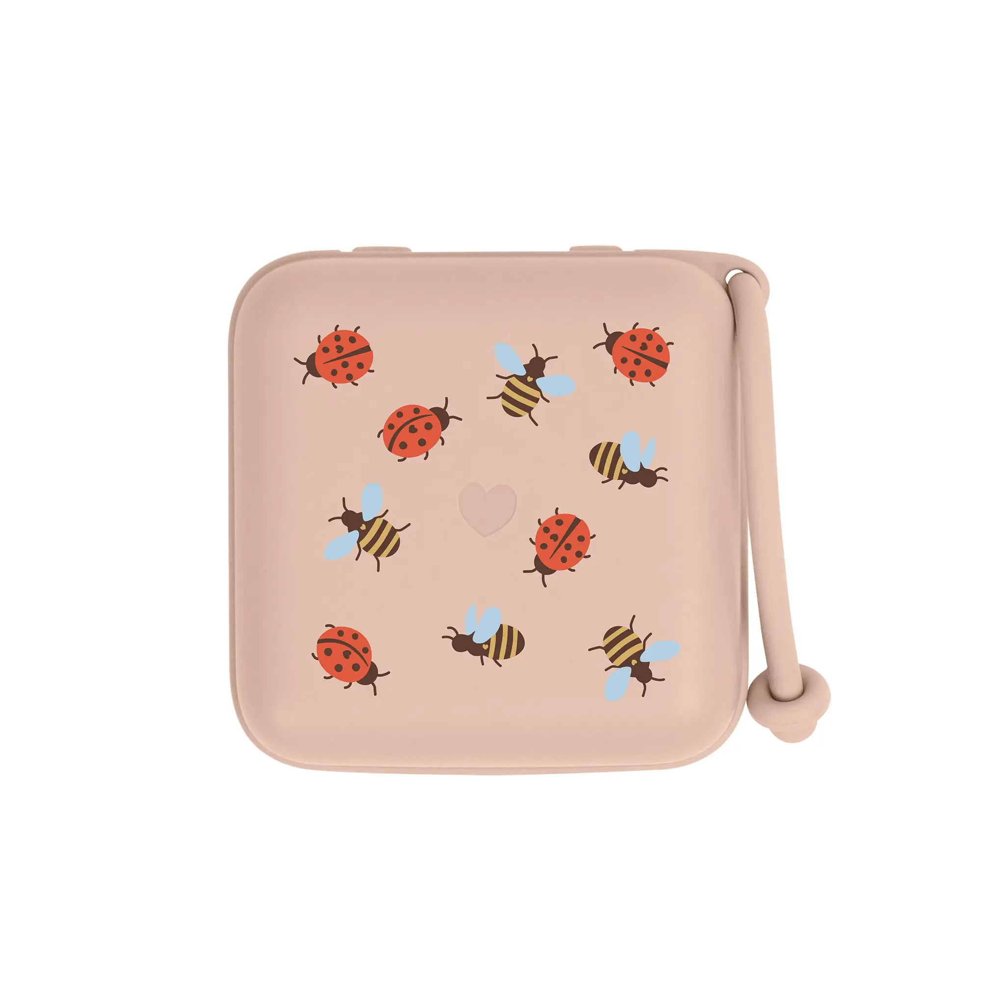 BIBS STUDIO Krabička na cumlíky ladybug-bumblebee-mix-blush