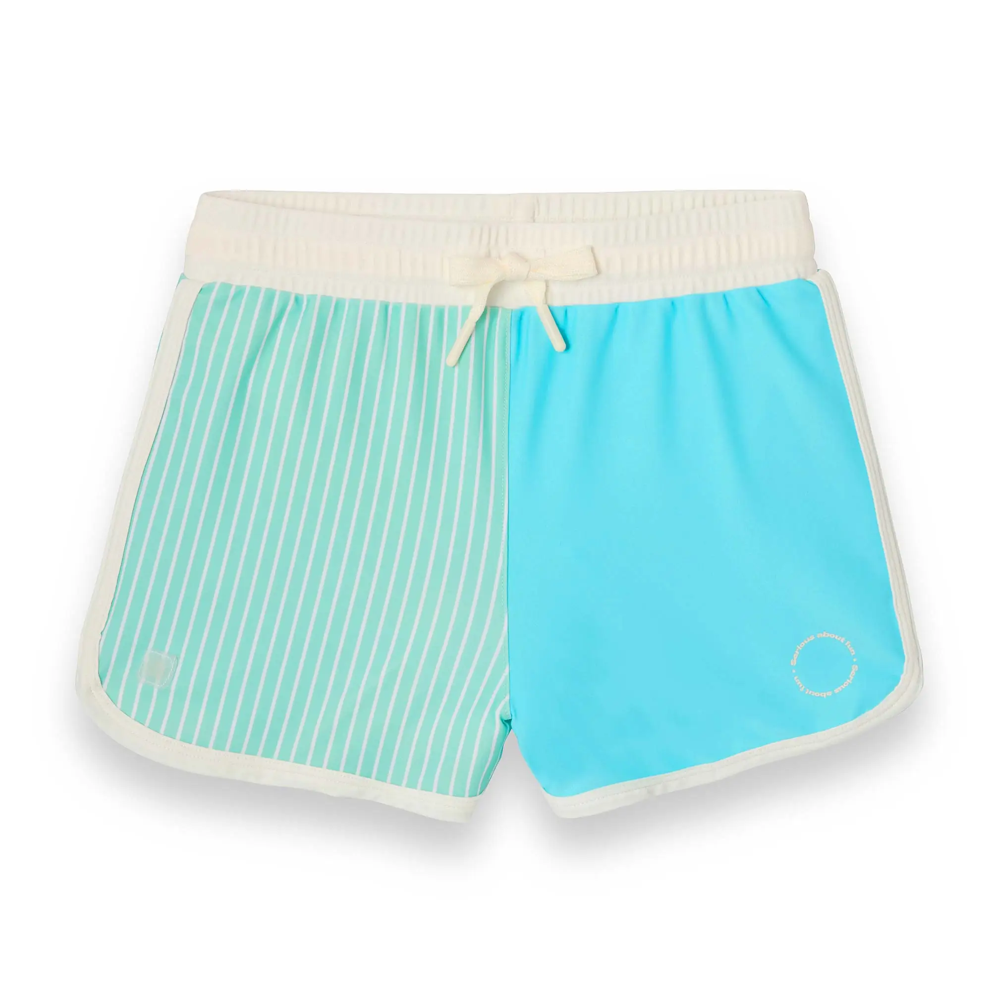 KiETLA ICONIK plavky s UV ochranou - šortky - Blue Stripes 4-6 rokov