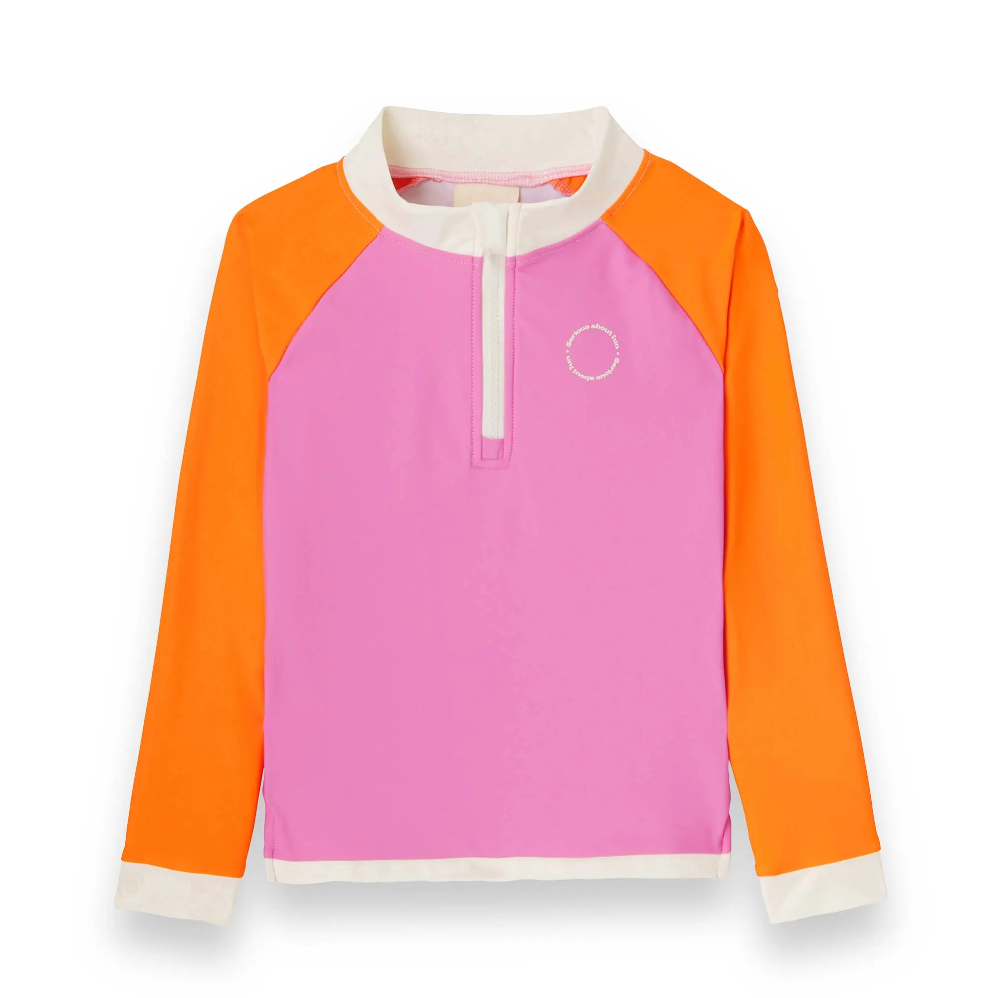 KiETLA ICONIK plavky s UV ochranou - tričko s dlhým rukávom - Pink Red 2-4 roky