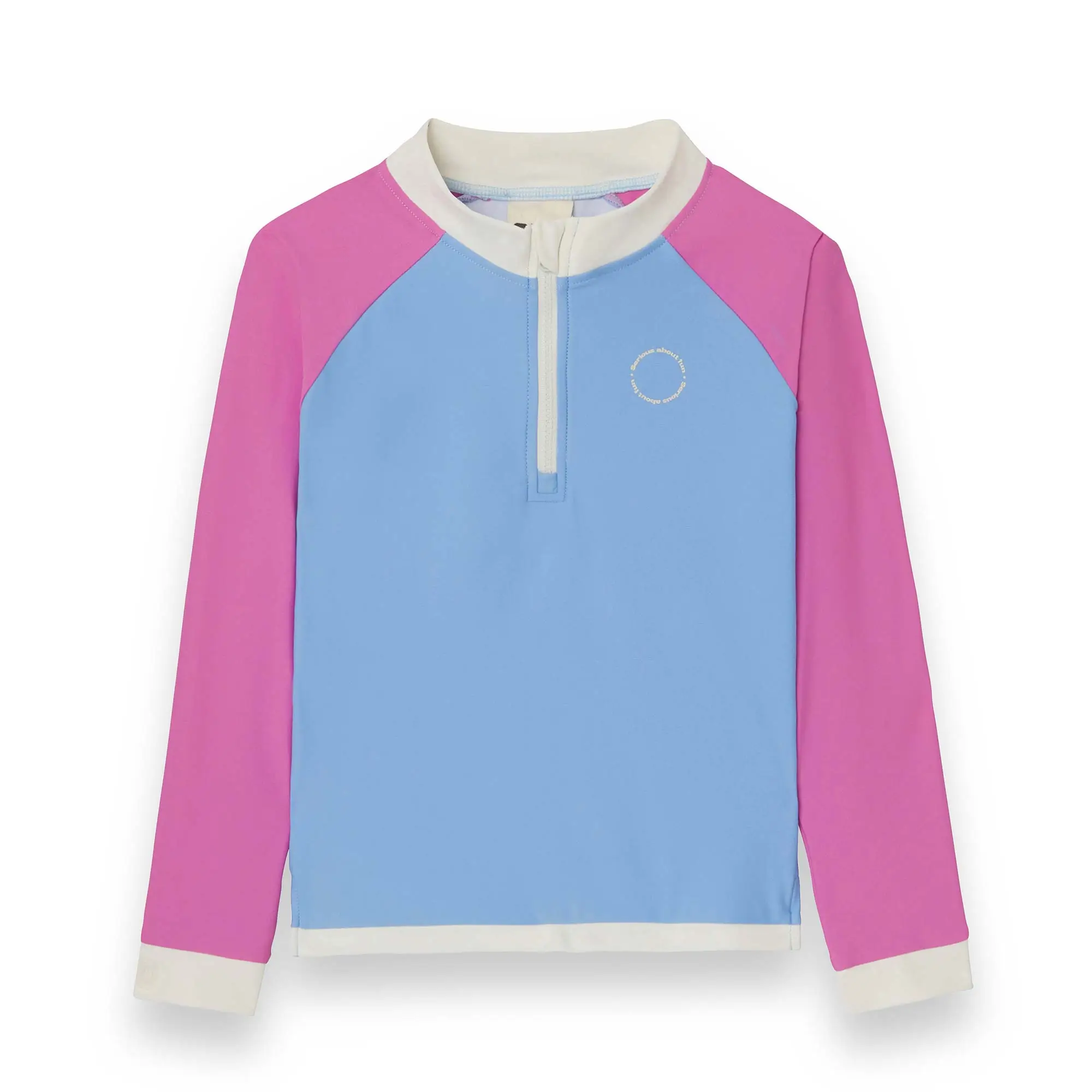 KiETLA ICONIK plavky s UV ochranou - tričko s dlhým rukávom - Purple Pink 6-8 rokov