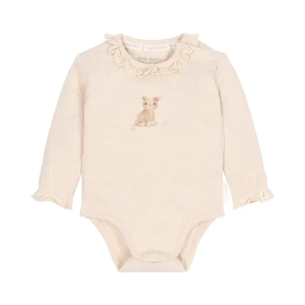 Little Dutch Body dlhý rukáv Safari Friends Vanilla veľ. 62