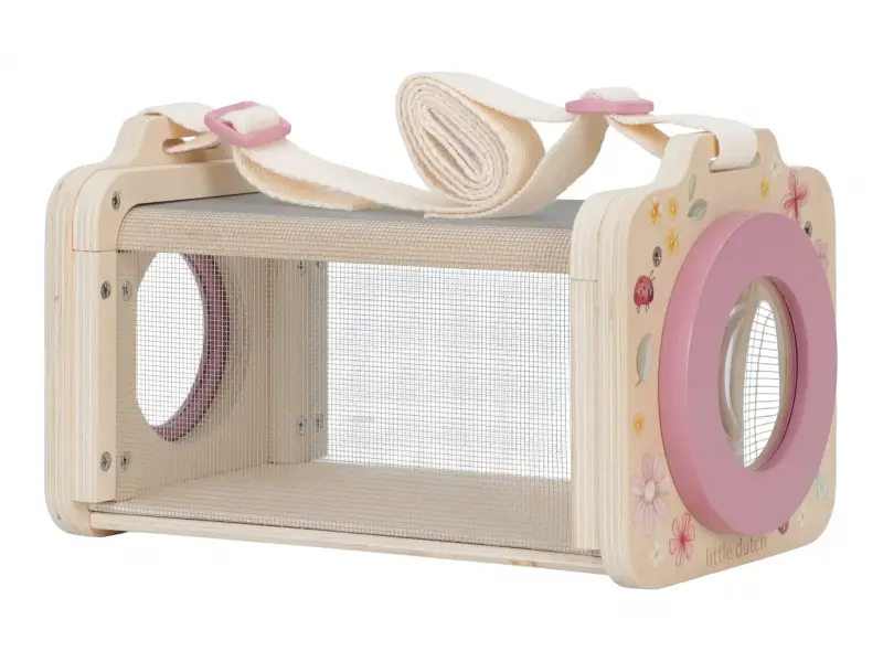 Little Dutch Box na prezeranie hmyzu drevený Fairy Garden