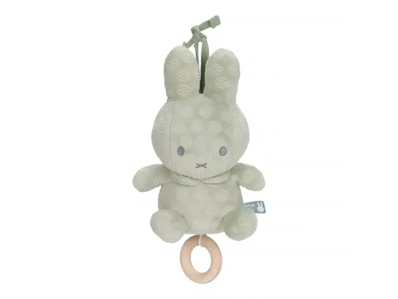 Little Dutch Hudobný králiček Miffy Green Flower
