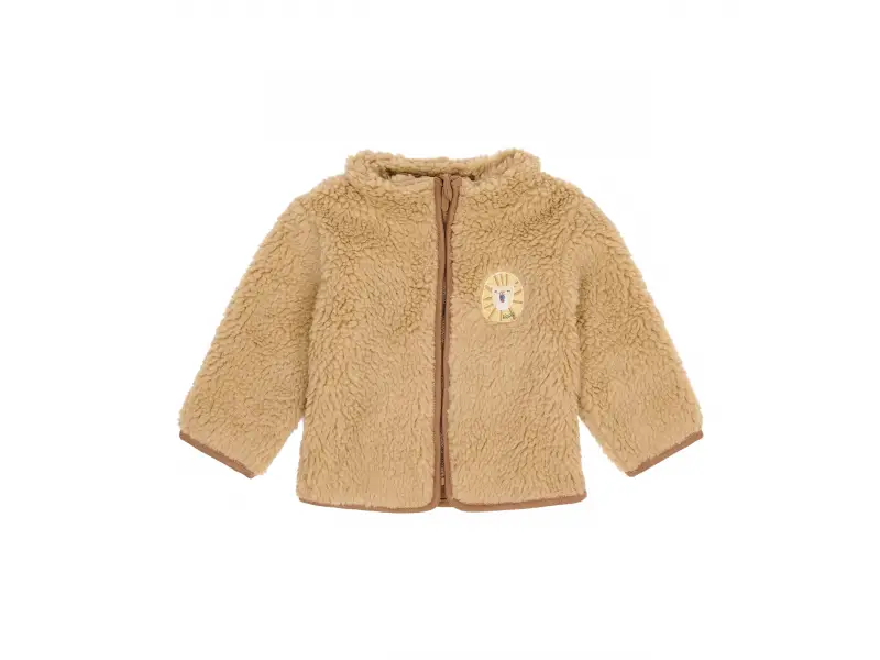 Little Dutch Kabátik Teddy Warm Taupe vel. 80