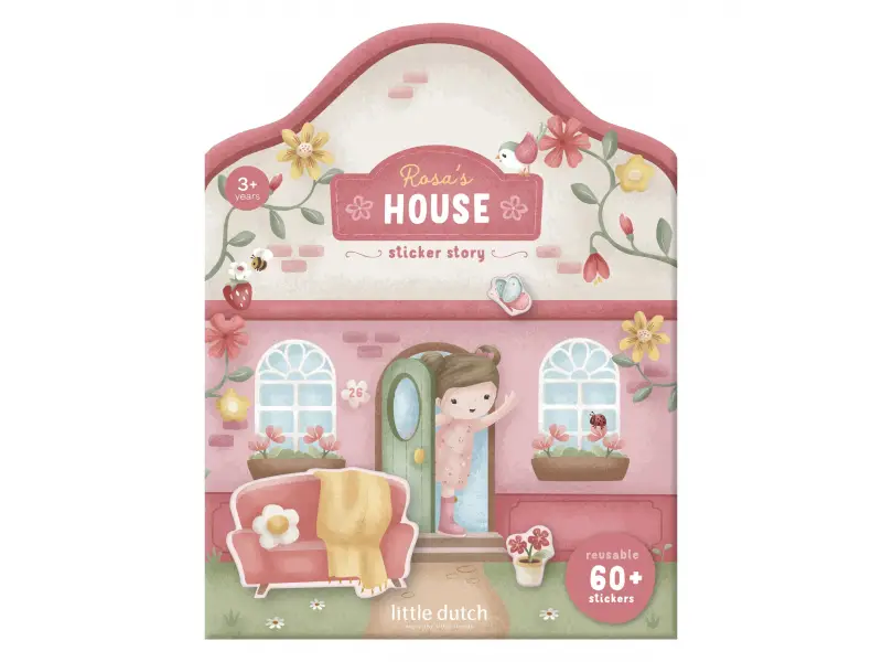 Little Dutch Knižka so samolepkami Dom Rosa