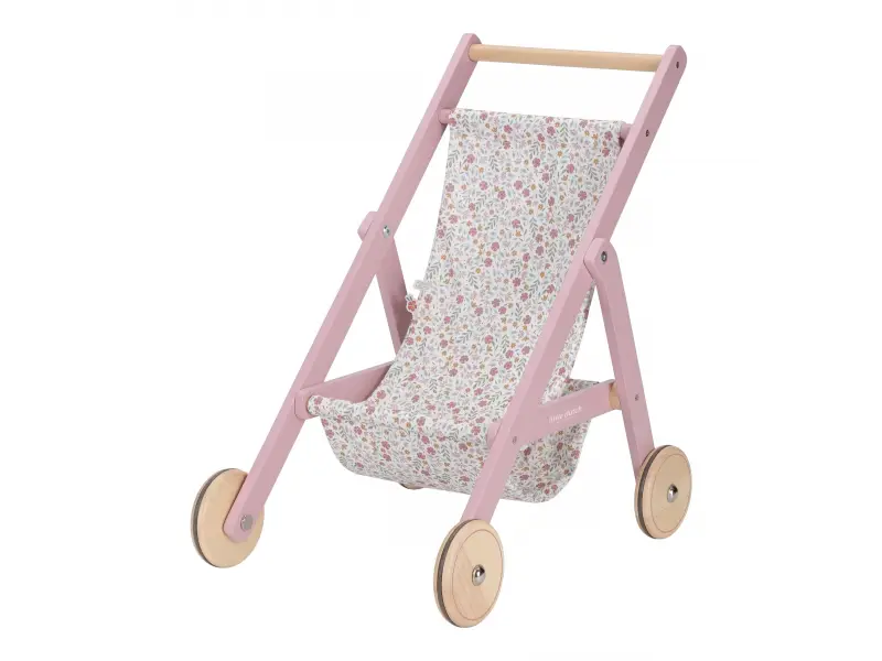 Little Dutch Kočík pre bábiky golfový drevený Pink