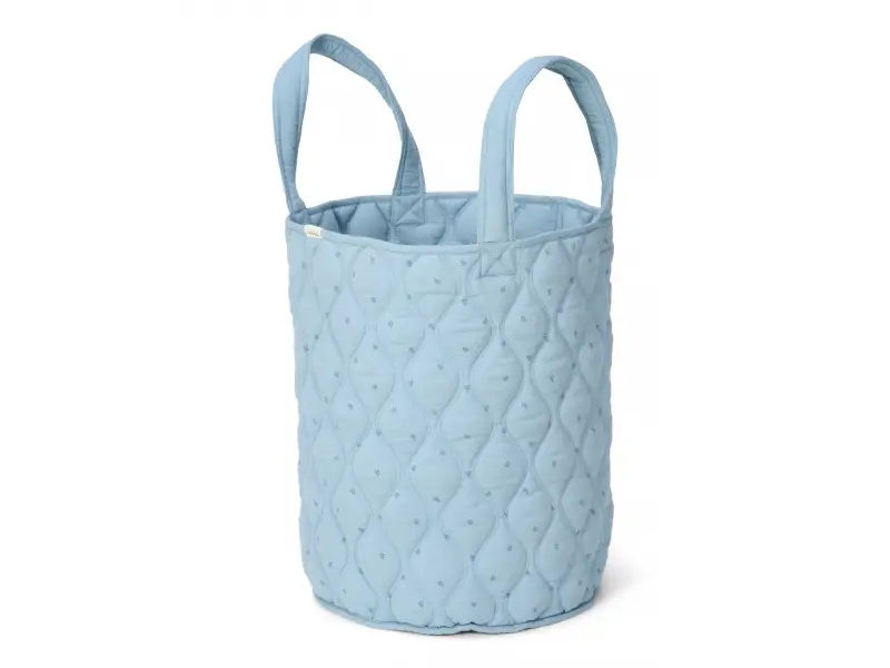 Little Dutch Košík textilní oboustranný extra velký Pure Denim Blue