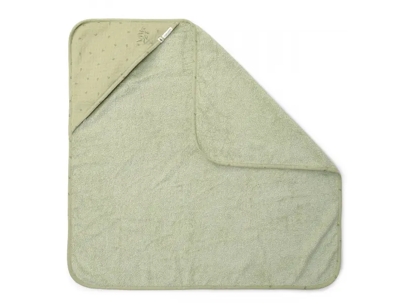 Little Dutch Osuška s kapucňou 100x100 cm Pure Sage