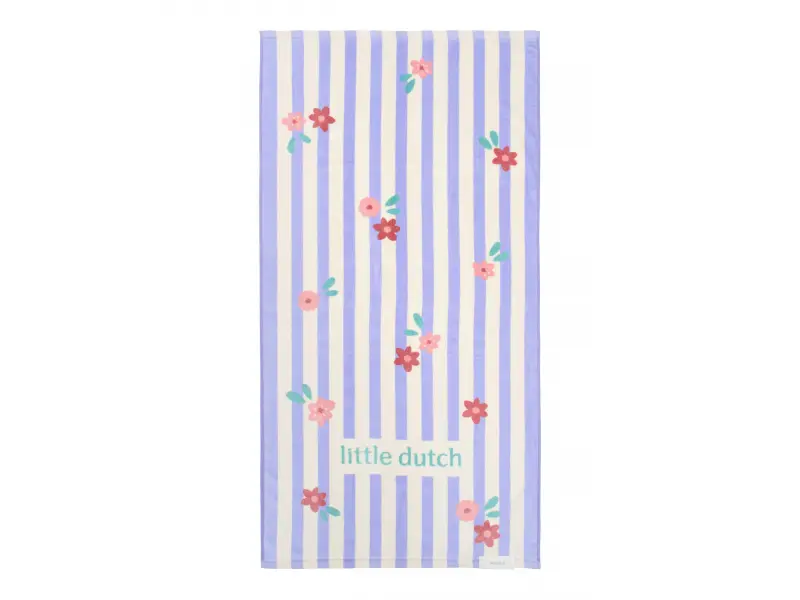 Little Dutch Plážová osuška 120x60 cm  Dreamy Purple Stripe
