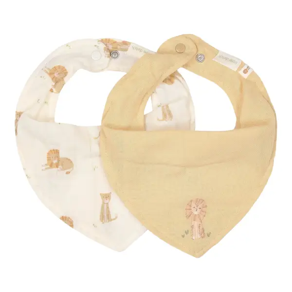 Little Dutch Podbradník bandana 2 ks lev Safari Friends