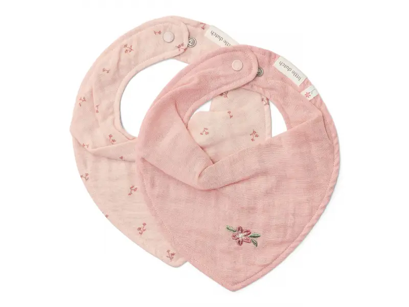 Little Dutch Podbradník bandana 2 ks Pure Blossom