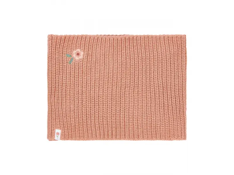 Little Dutch Šál pletený kruhový Deep Pink One Size