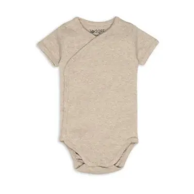 LODGER Body s krátkým rukávem Melange Beige vel. 56