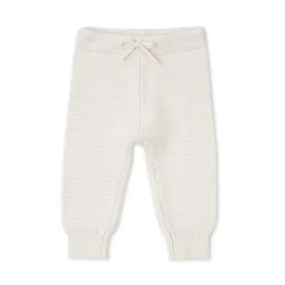 LODGER Pletené tepláčky Merino Cream vel. 62