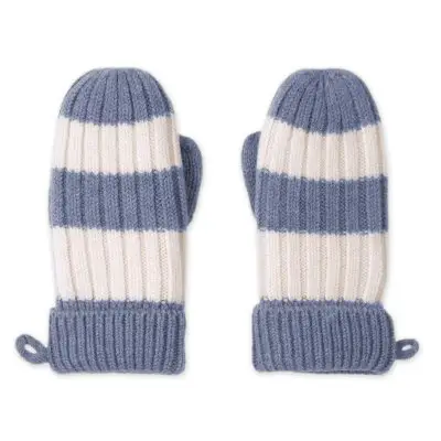 LODGER Rukavice Stripe Merino Stone vel. 1 - 2 roky