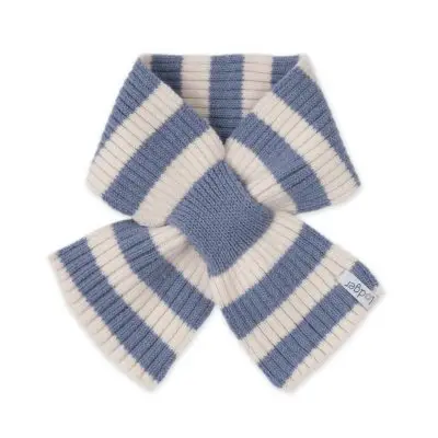 LODGER Šál Stripe Merino Stone