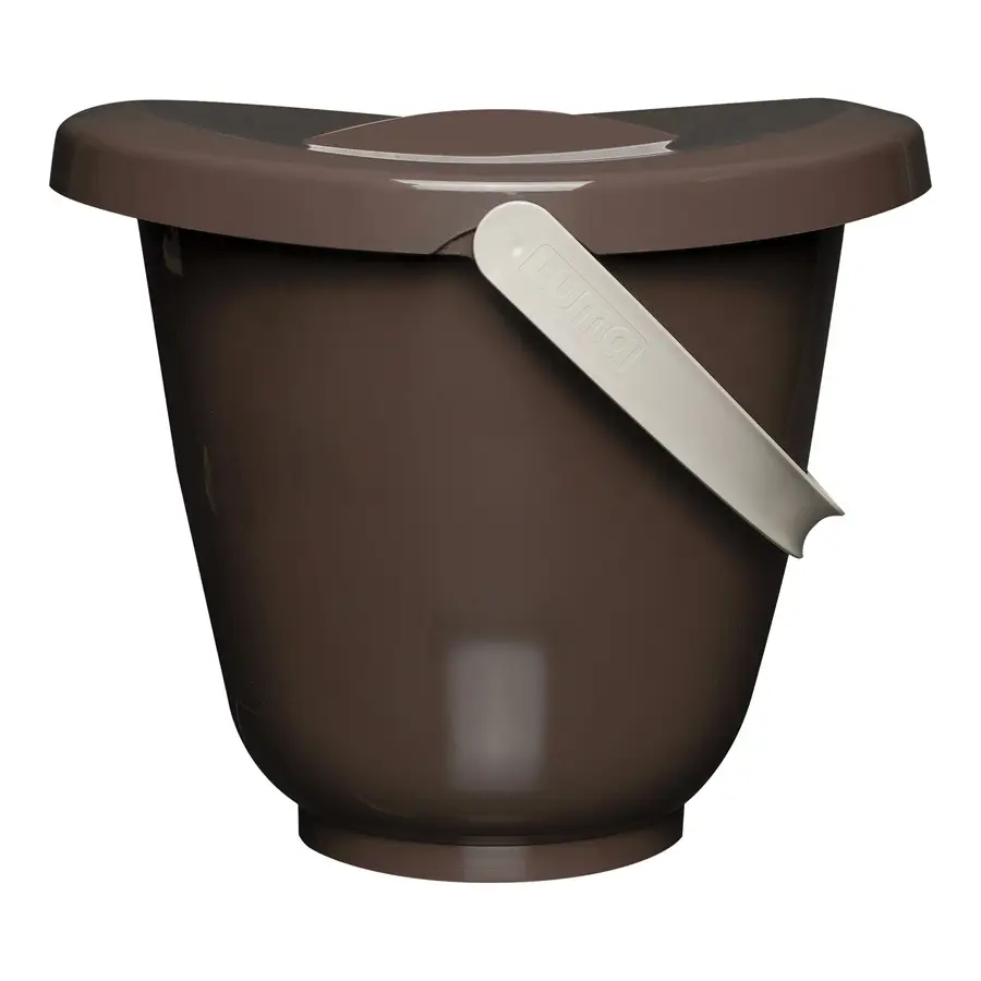 LUMA Kyblík na plienky s vekom  - Espresso