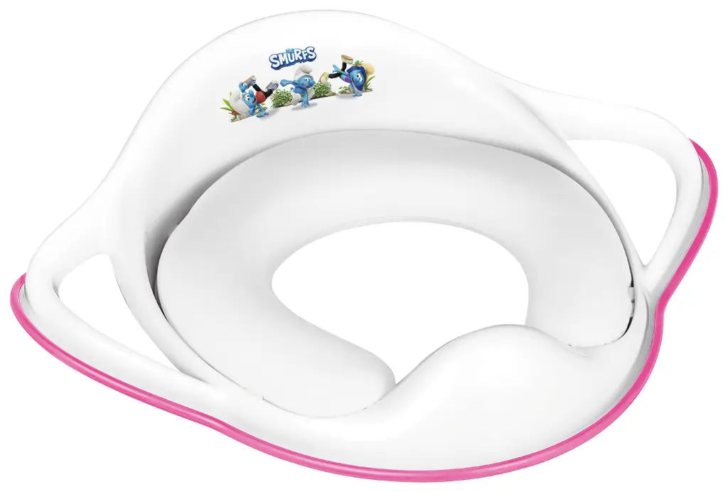 MALTEX Redukcia na WC s úchytmi mäkká Šmolkovia - Pink