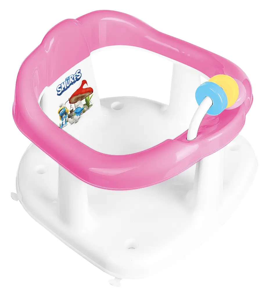 MALTEX Sedadlo do vane s hračkami Šmolkovia - Pink