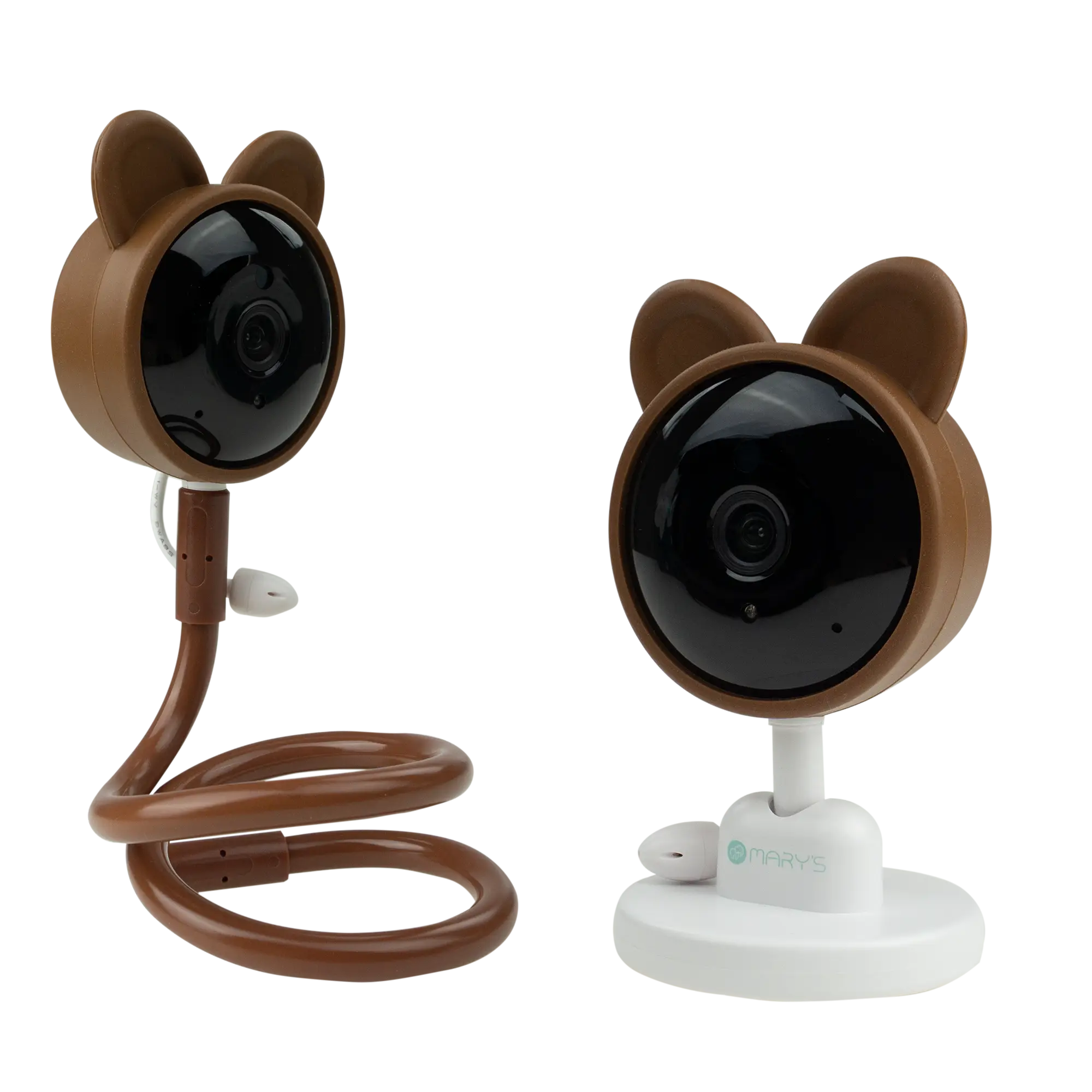 Mary's Baby monitor s kamerou, s WiFi TUYA - medvedík, hnedá
