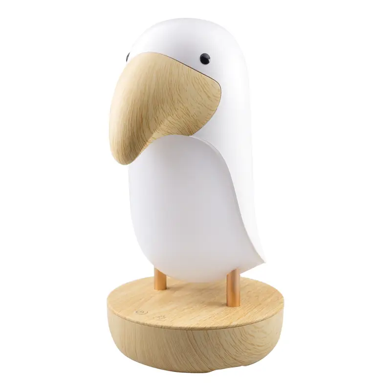 Mary's LED nočné svetlo a Bluetooth reproduktor 2v1 - tukan, biely