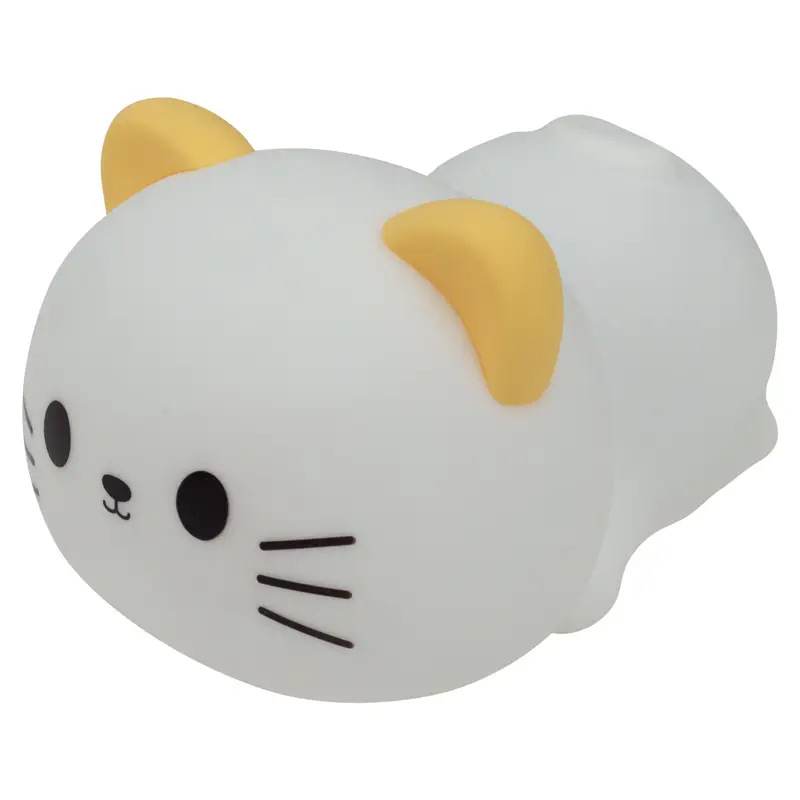 Mary's LED silikónové nočné svetlo RGB so zvukom - mačička