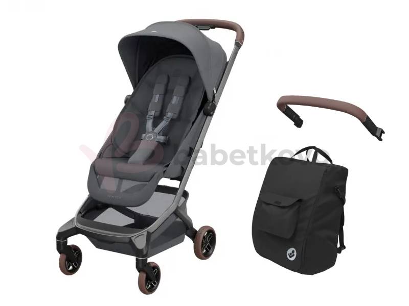 Maxi-Cosi Fame Cabin kočík Moon Graphite + madlo a taška na kočík