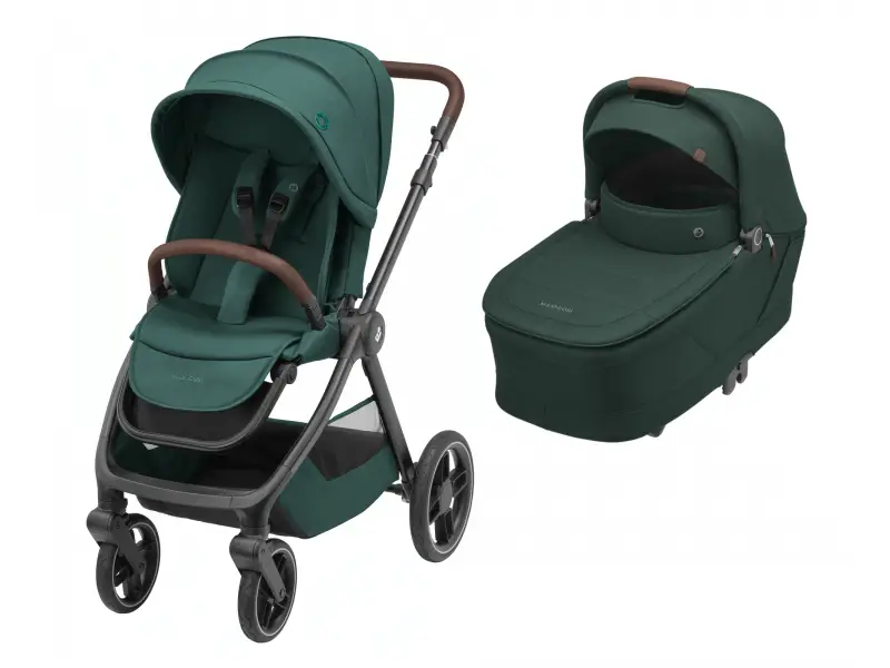Maxi-Cosi Oxford kočík Essential Green + vanička Sense Twillic Green