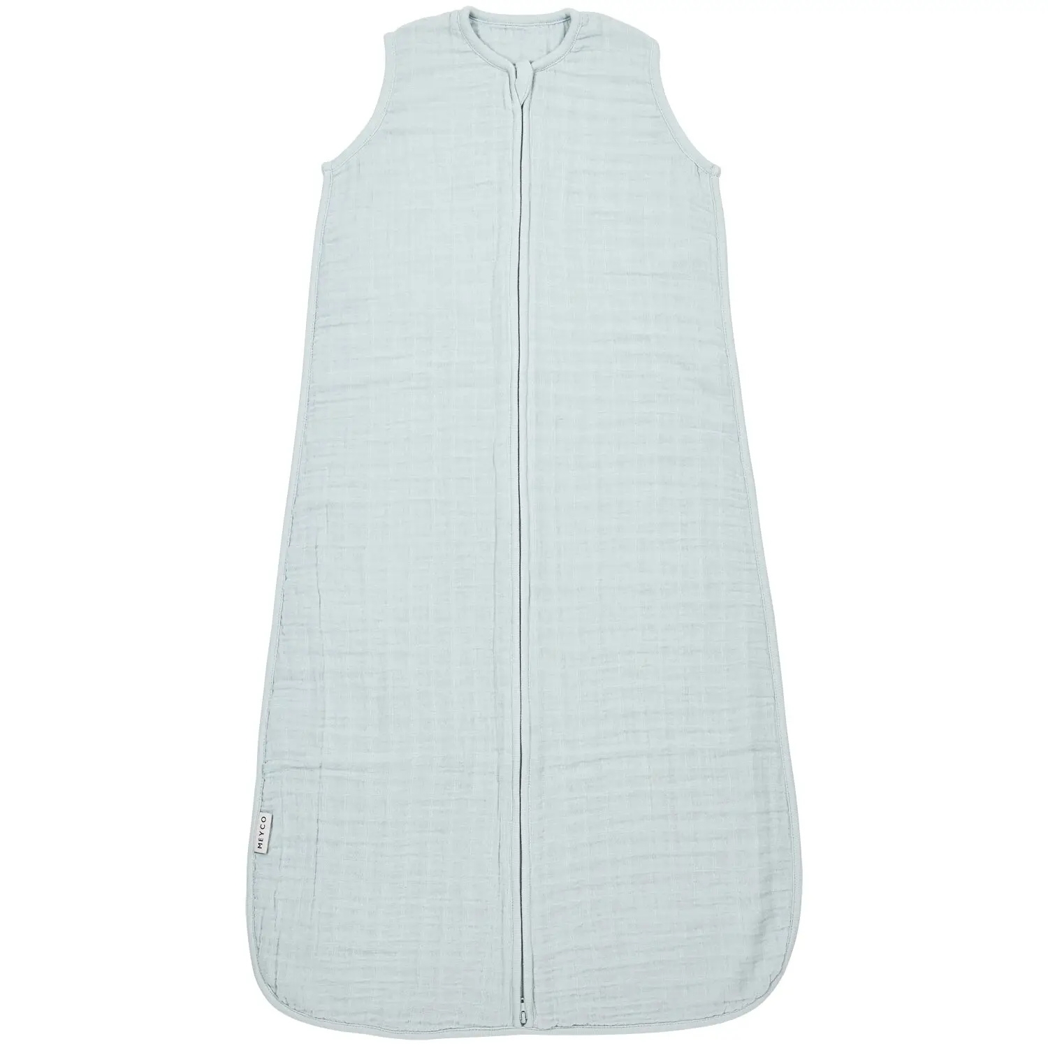 Meyco letný mušelínový spací vak 60 cm - Grey blue 0.5 TOG