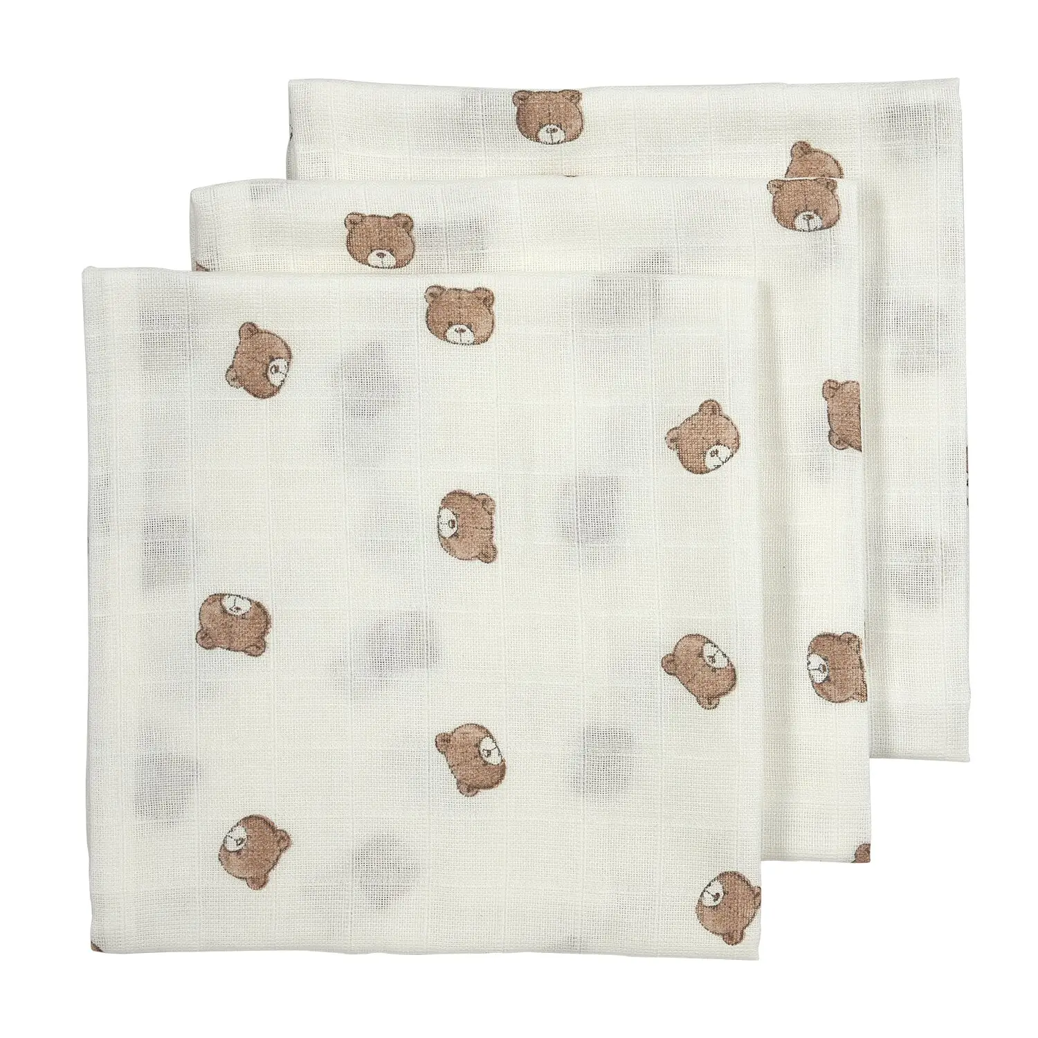 Meyco Mušelínové plienky 70x70 cm 3-balenie- Bear