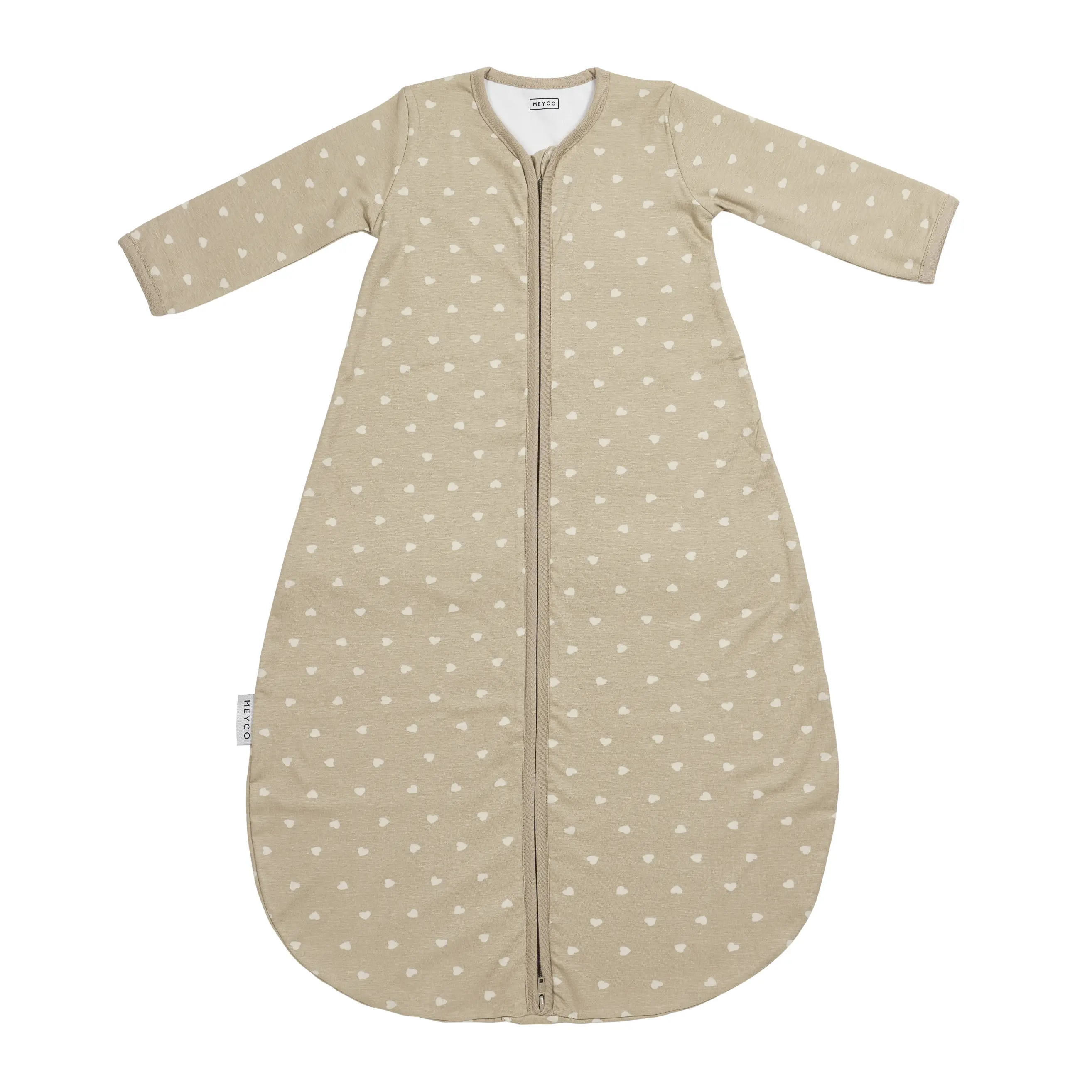 Meyco Spací vak s rukávmi jersey 70 cm Sweet Heart sand/Soft sand