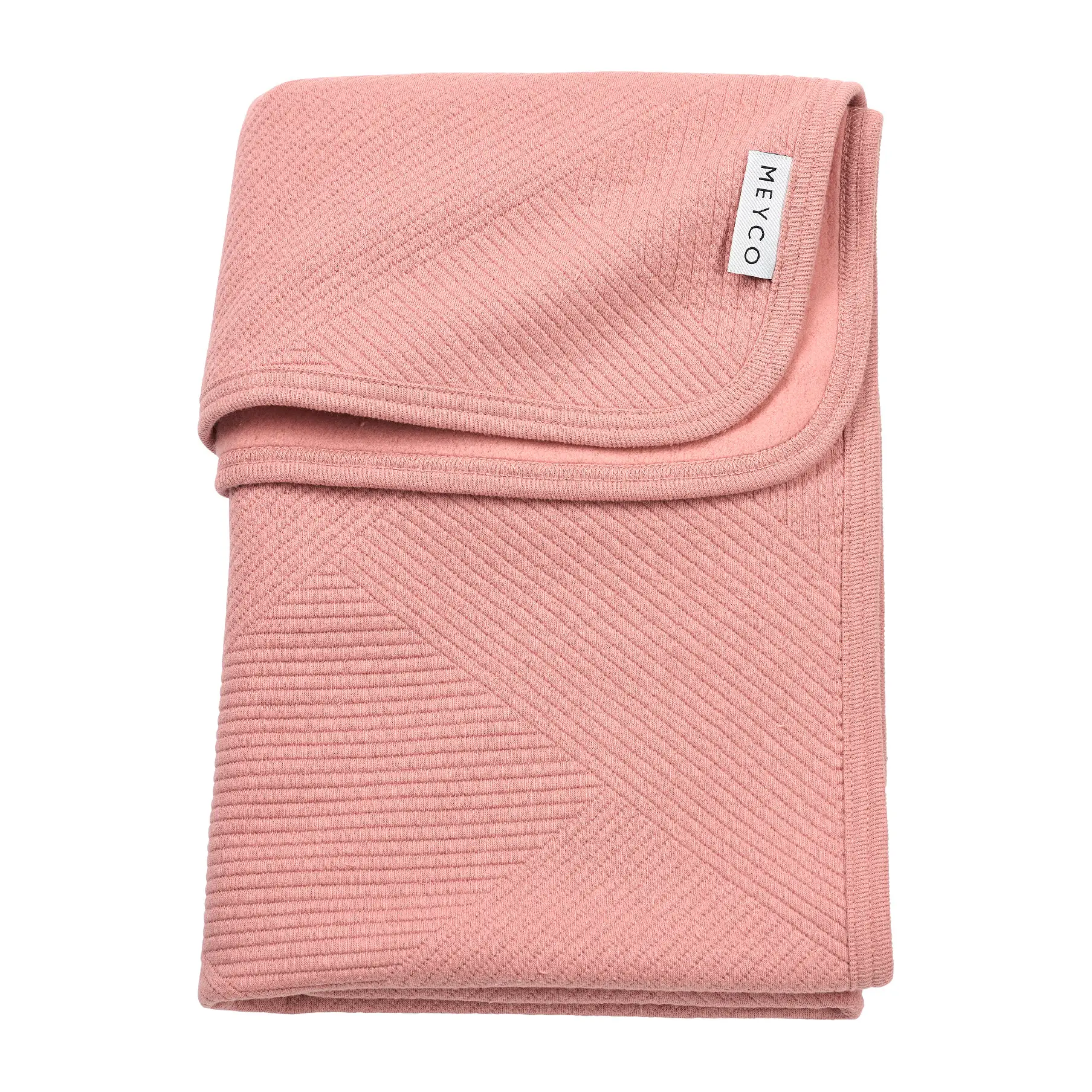 Meyco Žakárová flanel deka Pure - Rose