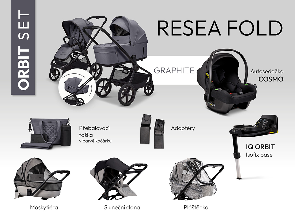 MOON ReSea FOLD ORBIT set - GRAPHITE