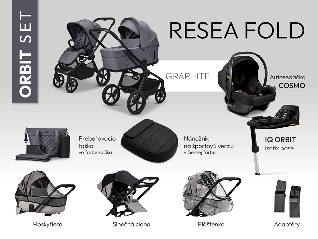 MOON ReSea FOLD ORBIT set - GRAPHITE