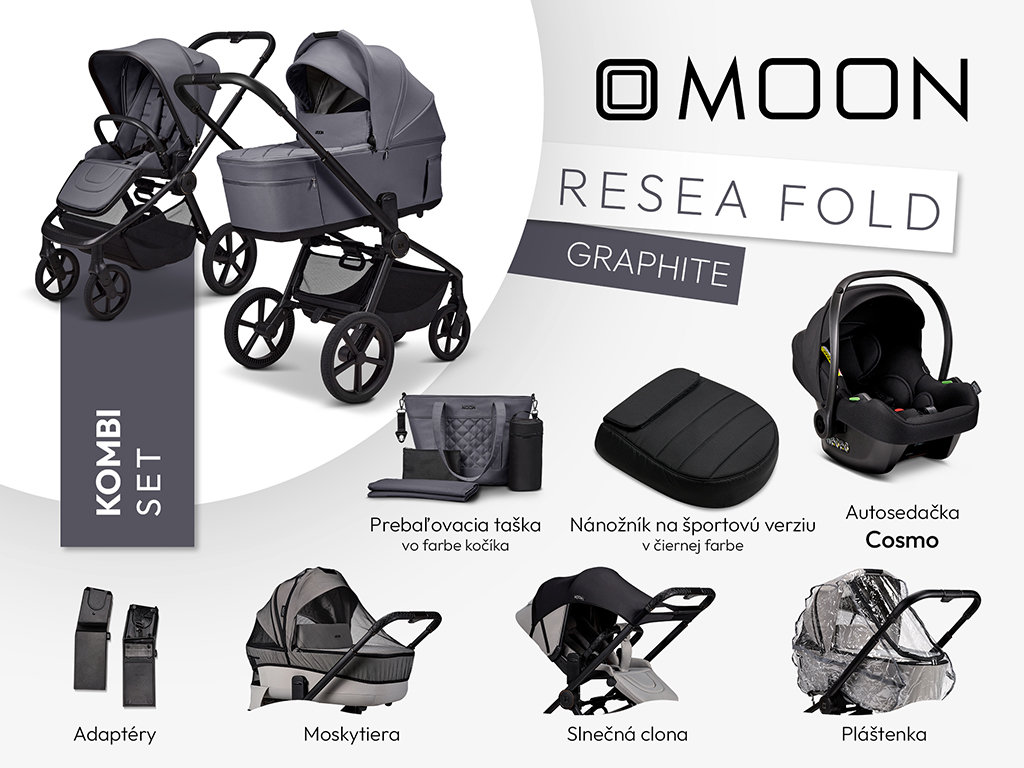 MOON ReSea FOLD kombi set - GRAPHITE
