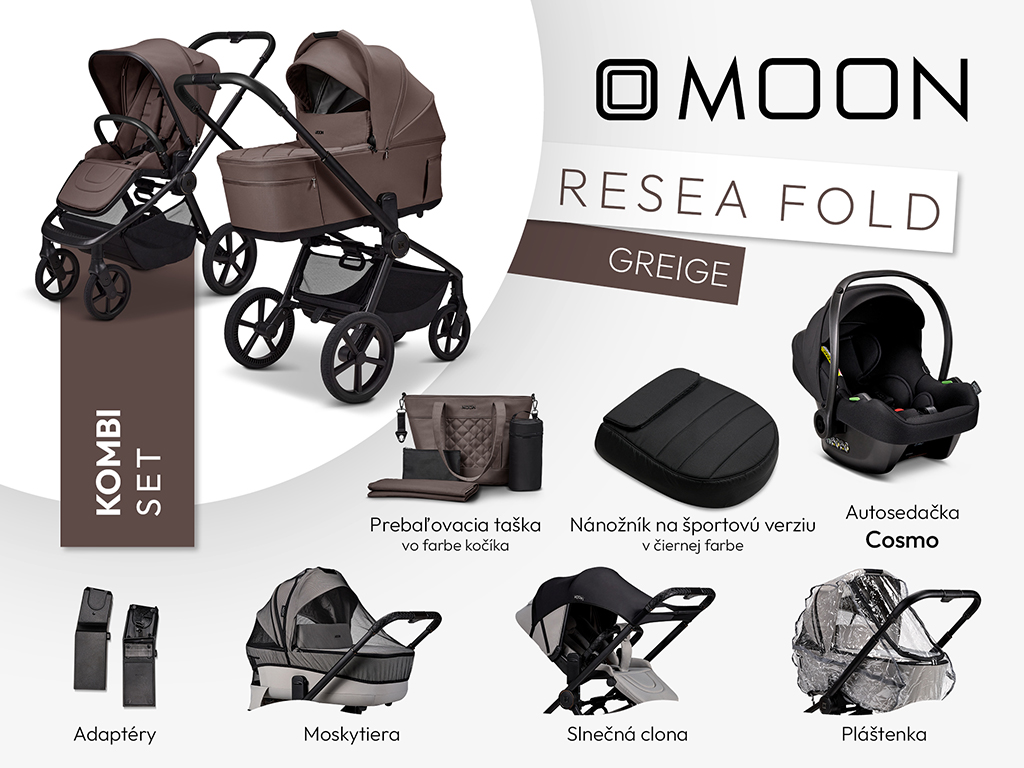 MOON ReSea FOLD kombi set - GREIGE