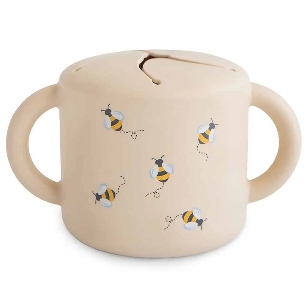 SILIKÓNOVÝ POHÁRIK NA SNACK MUSHIE - BEES