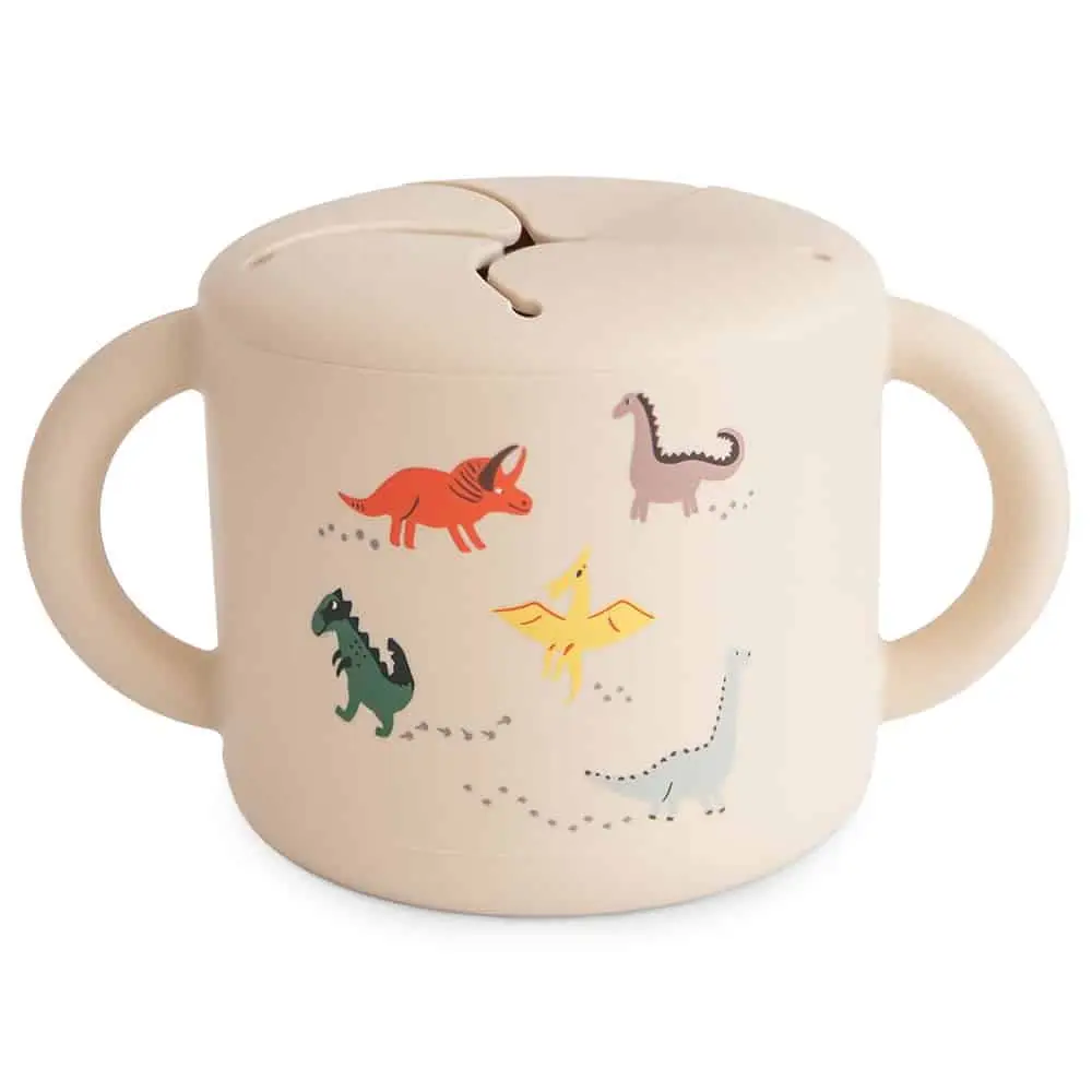 SILIKÓNOVÝ POHÁRIK NA SNACK MUSHIE - DINOSAURS