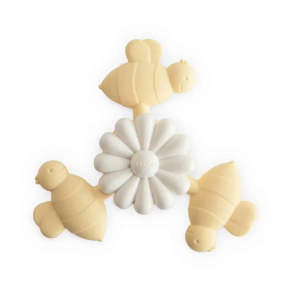 MUSHIE SPINNER HRAČKA S PŘÍSAVKOU - BEE