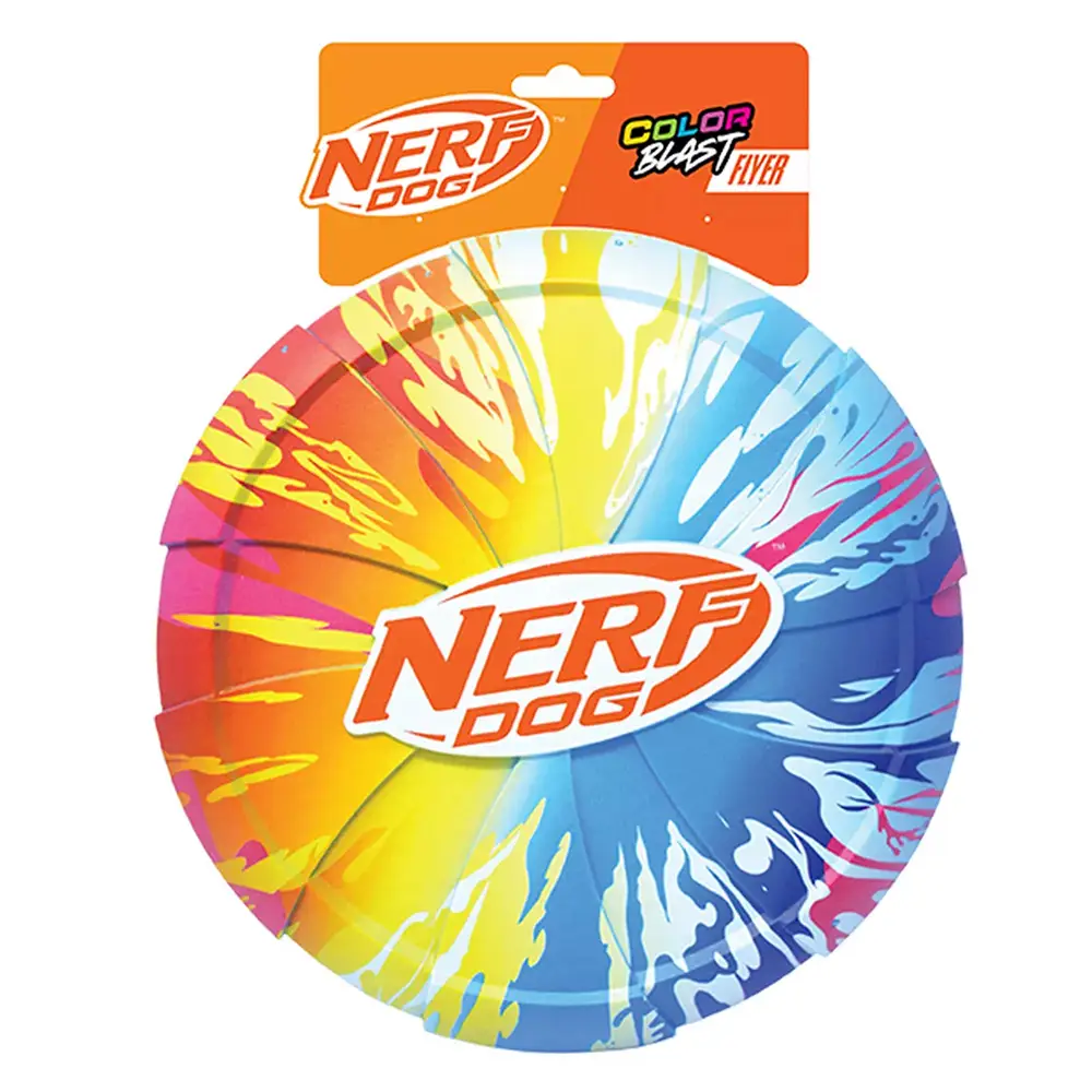 NERF DOG Hračka pre psov disk s farebným úchopom 24 cm