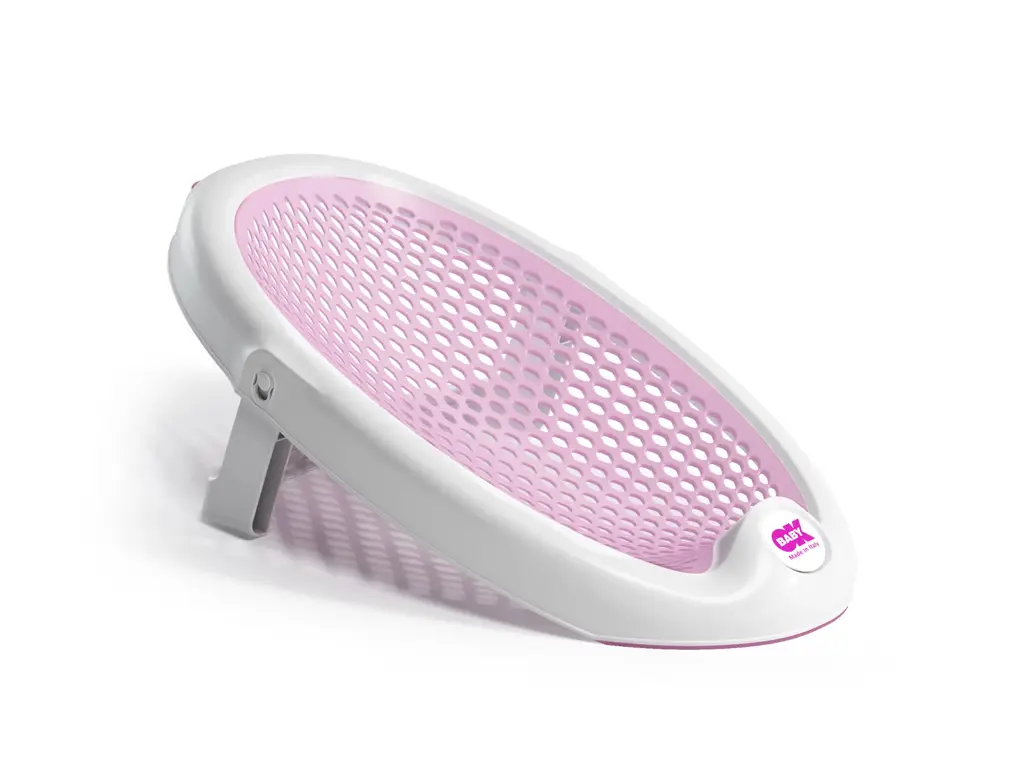 OK BABY Lehátko do vany skládací měkké protiskluzové Jelly 0–8m Pink