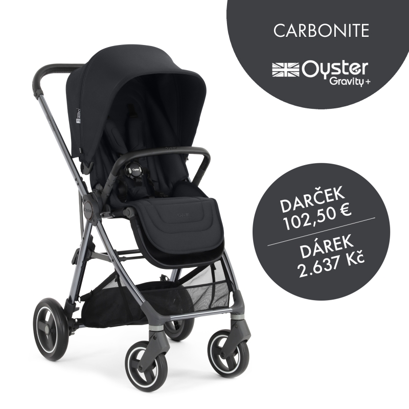 Oyster GRAVITY PLUS kočík, Carbonite 2025