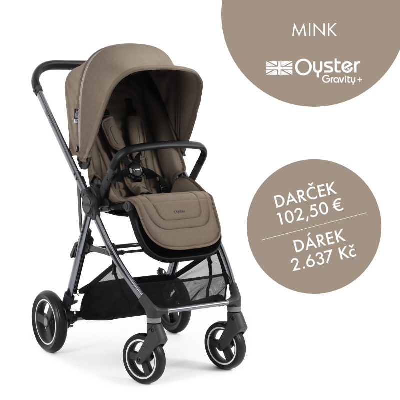 Oyster GRAVITY PLUS kočík, Mink 2025