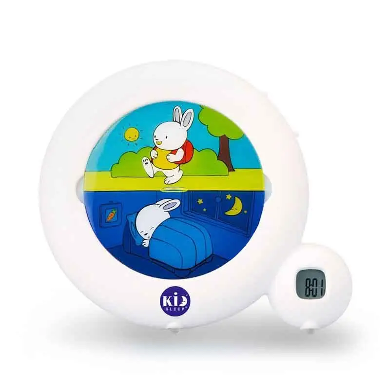 PABOBO Kid'Sleep podsvietený tréningový budík Classic White