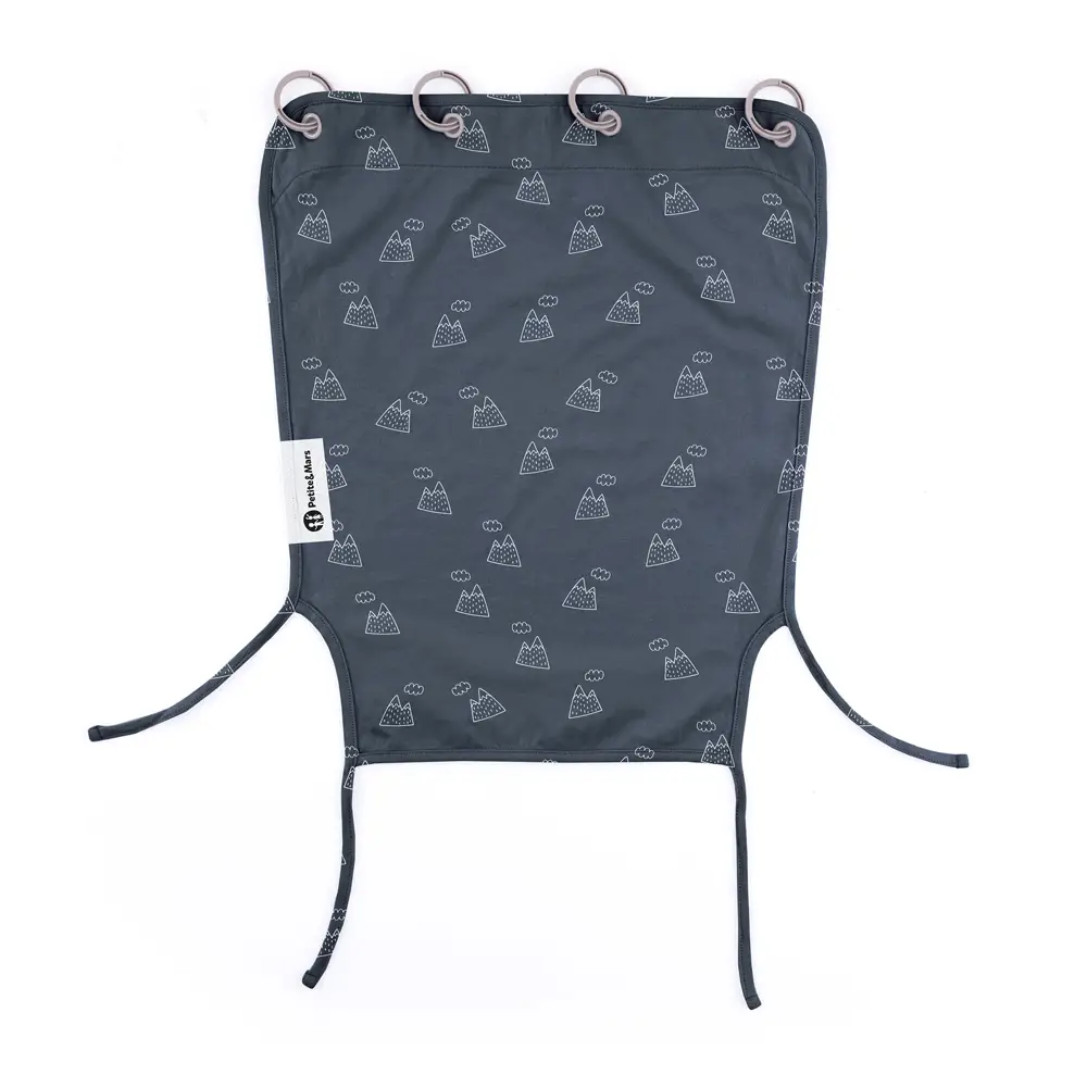 PETITE&MARS Clona slnečná do kočíka Sunny Grey Hills