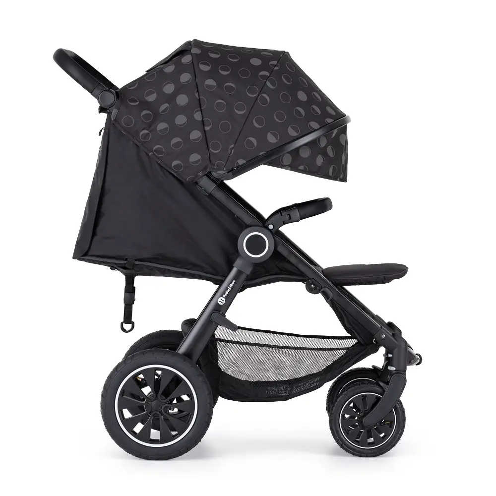 PETITE&MARS Kočík športový Street+ Air Black Heritage Luna Complete + nánožník
