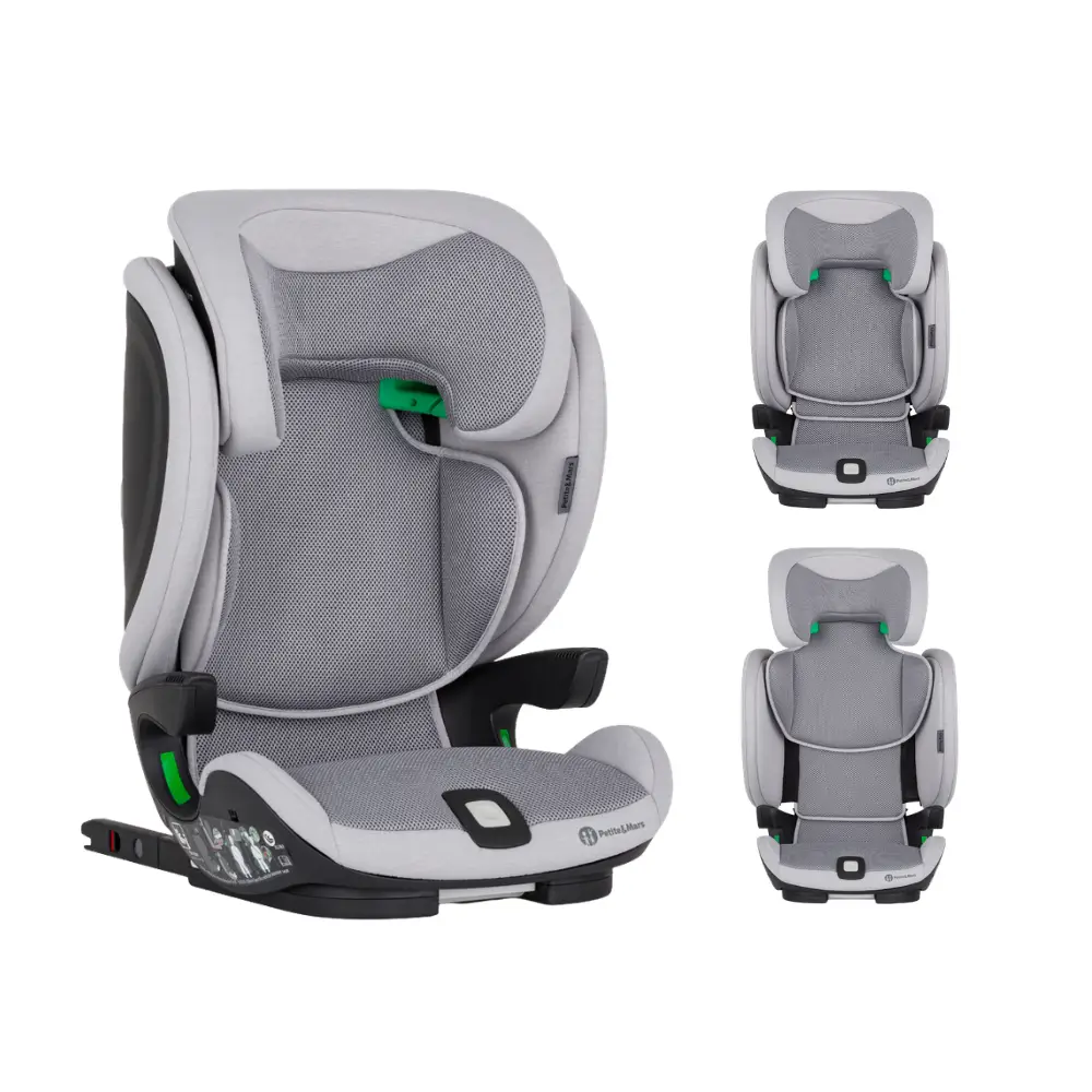 PETITE&MARS Autosedačka Elite Fix Pro i-Size Gentle Grey Air 100-150 cm (15-36 kg)