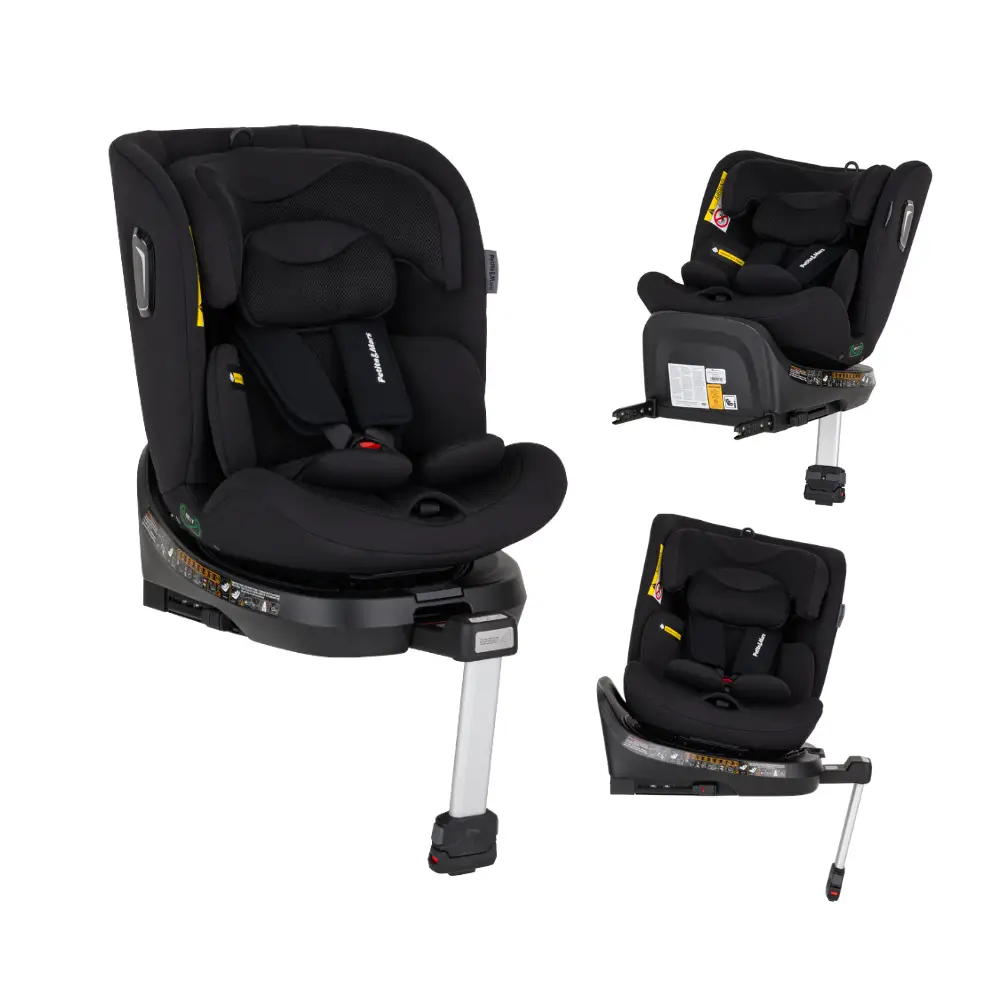 PETITE&MARS Autosedačka Twistguard Pro i-Size Coal Black Air 40-150 cm(0-36 kg)