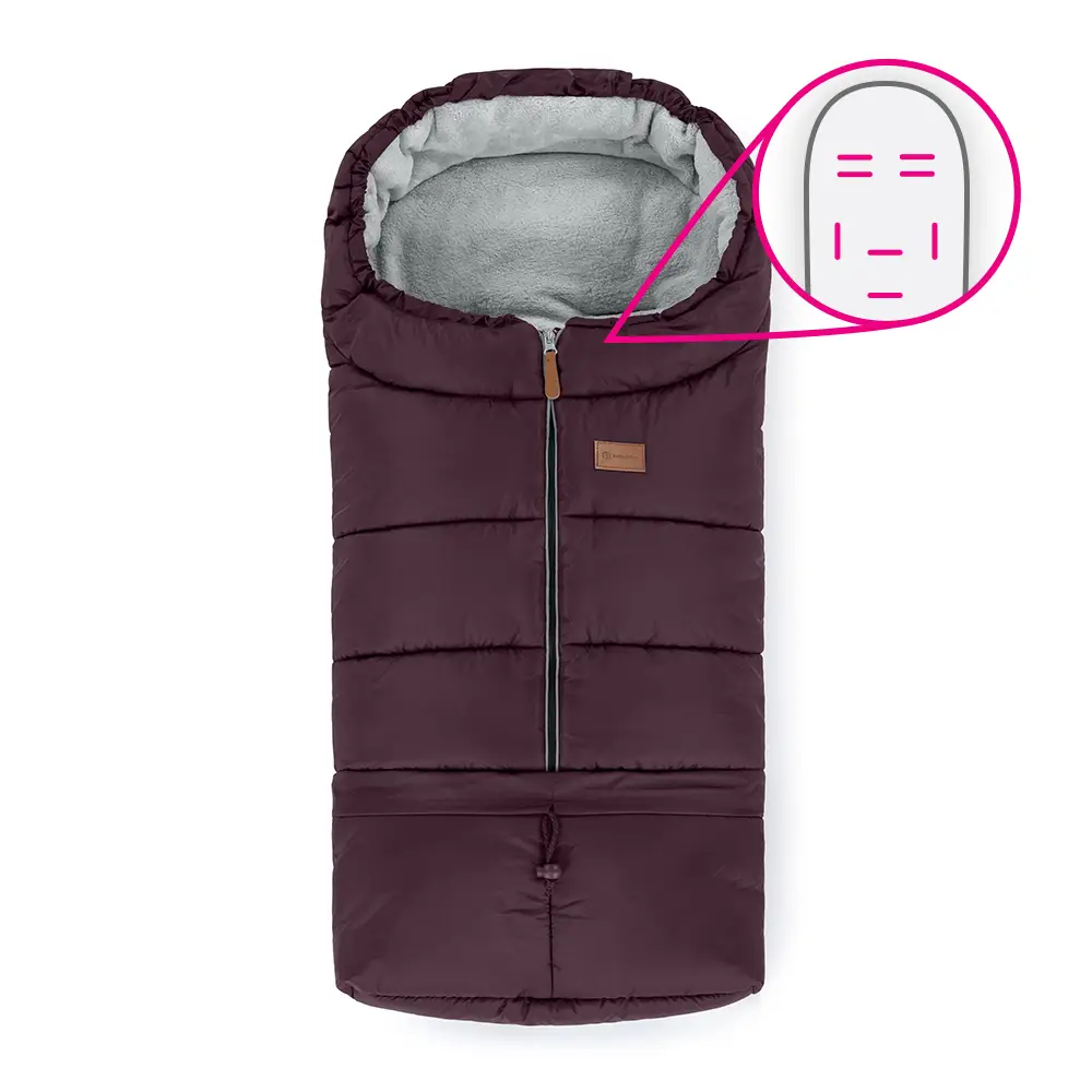PETITE&MARS Fusak nastaviteľný 3v1 Jibot Horizontal Mysterious Plum