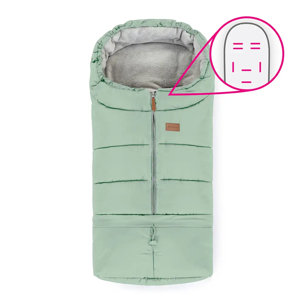 PETITE&MARS Fusak nastavitelný 3v1 Jibot Horizontal Pale Eucalypt